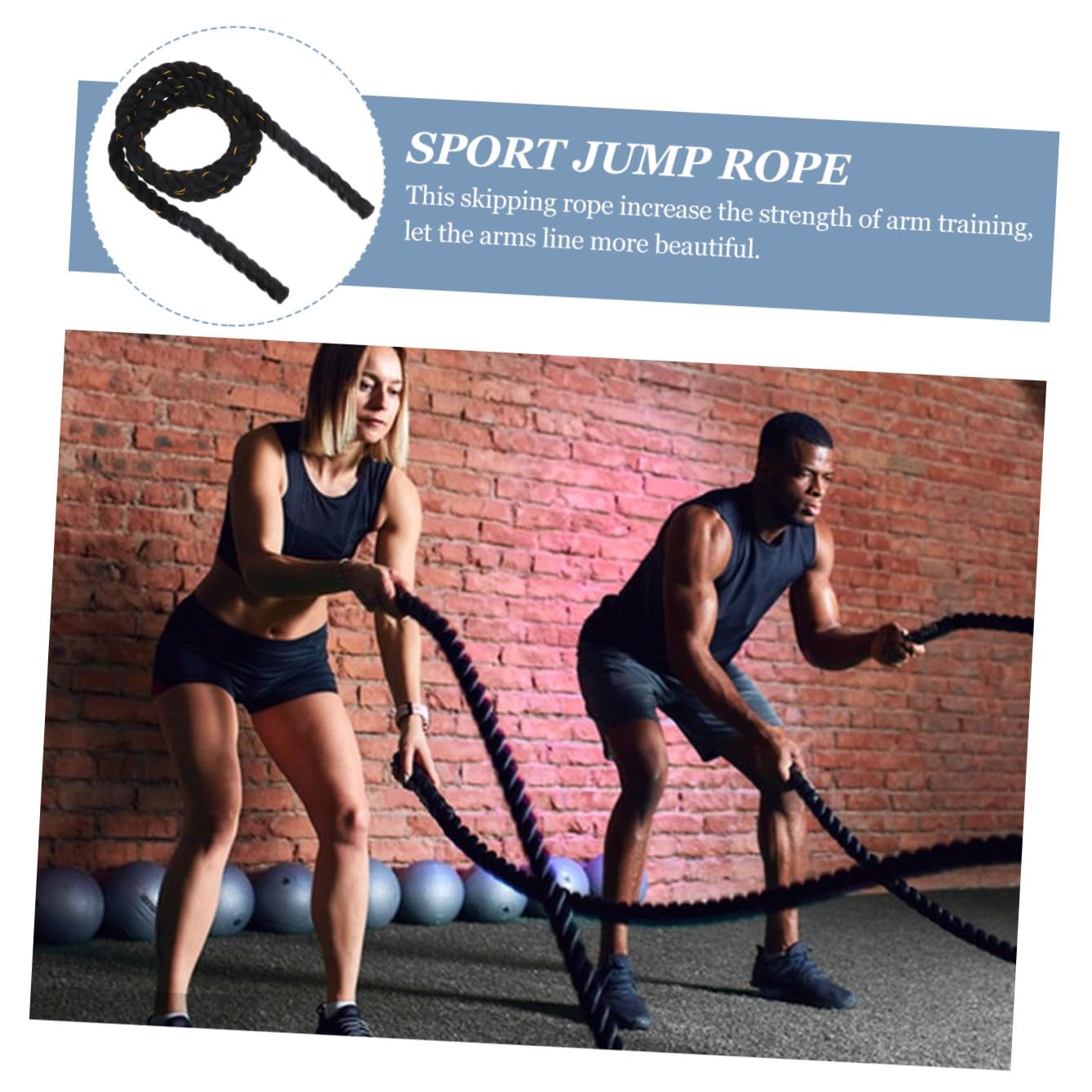 TOYANDONA Corde à Sauter De Fitness Lestée Avec Port De Poids Antidérapant Pour Entraînement Sportif Intérieur Et Extérieur