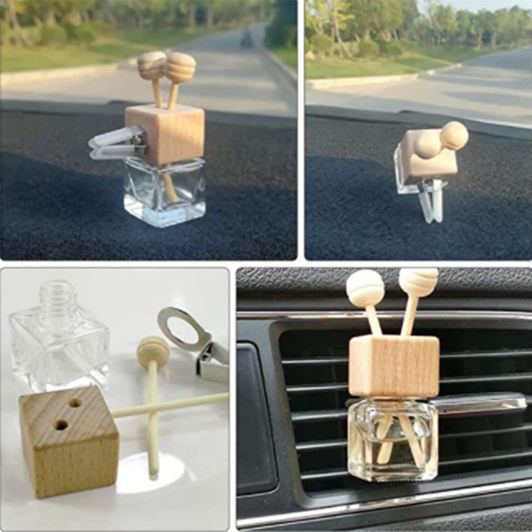 50 Sztuk Perfumy Samochodowe Klips OdpowietrzająCy Auto Wylot Powietrza Butelka Perfum Usuń Zapach Dyfuzor Olejków Eterycznych Zapach Rozpylacz Zapachów