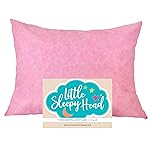 Little Sleepy Head Toddler Pillowcase, 100% Cotton & Hypoallergenic Pillow Case for Toddler Pillow, Snug Fit Envelope Pillowcase, 13x18 Pillowcase, Pilllow Sold Separately (Pink
