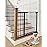 COMOMY 36 Extra Tall Baby Gate for Stairs Doorways, Fits Openings 29.5 to 40.6 Wide, Auto Close Sturdy Safety Dog Gate for House, Pressure Mounted Easy Walk Through Pet Gate with Door, Black