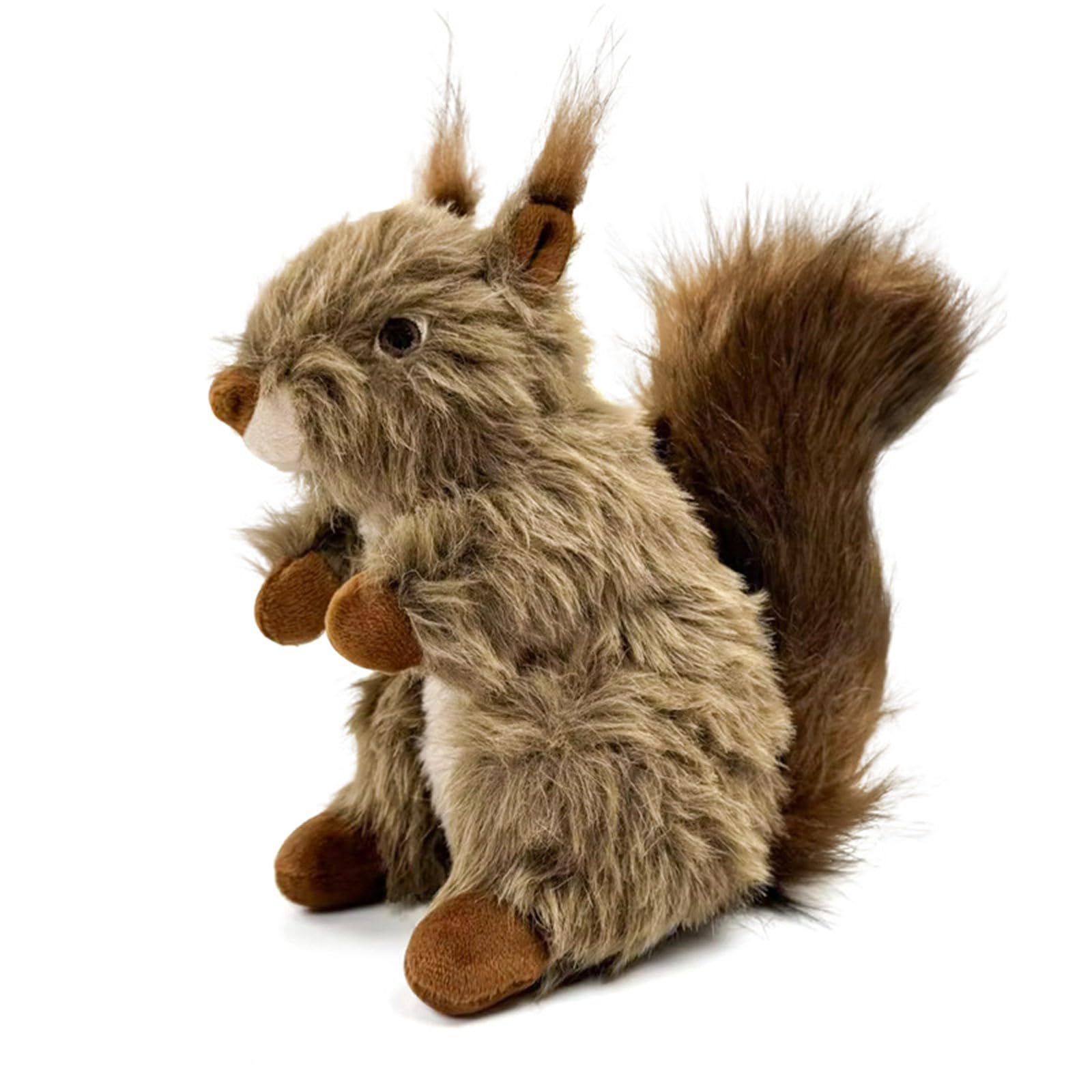 MICFENY Realistic Squirrels Chew Toy For Dog Washable Soft Puppies Stress Reliefs Entertainment Biting Activity