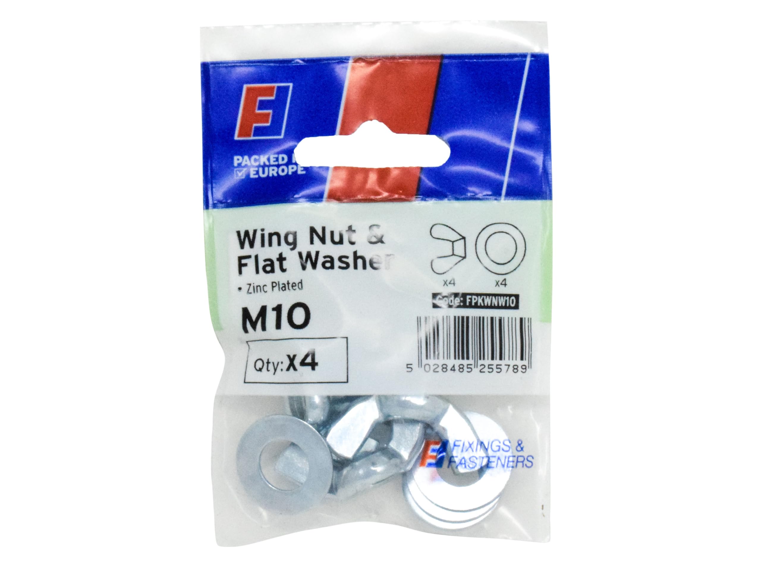 Forgefix Wing Nut & Washer M10 ForgePack 4, provide a convenient alternative to standard Hex Nuts, and allow hand tightening.