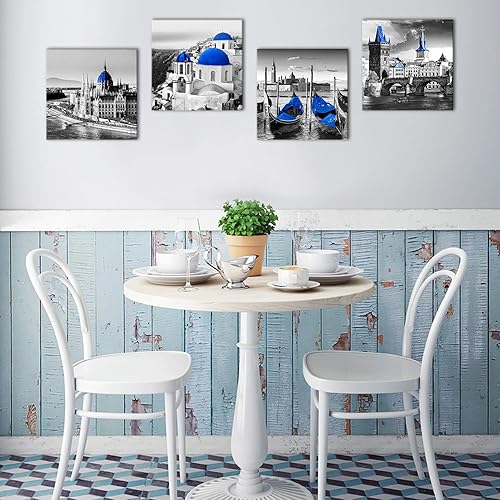 Miniatura 146 de Lienzo decorativo en blanco y negro para pared, decoración de dormitorio, paisajes de ciudades rojas, impresiones, obras de arte modernas para sala