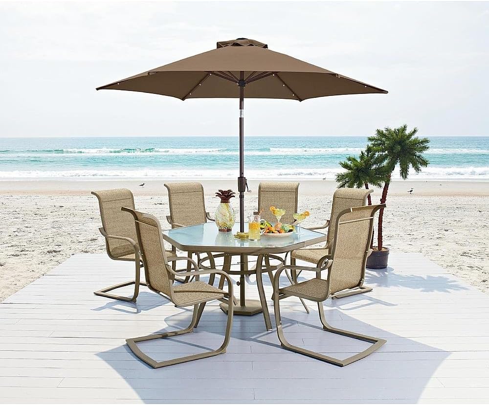 Patio Furniture Dining Set. This 7 Piece Long Beach Bundle Is the Best Outdoor Set Guaranteed.