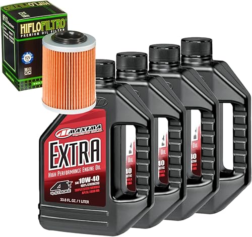 RAD Powersports Kit de cambio de aceite para Can-Am 2016 Outlander L Max 450 IRS sintético 10W-40