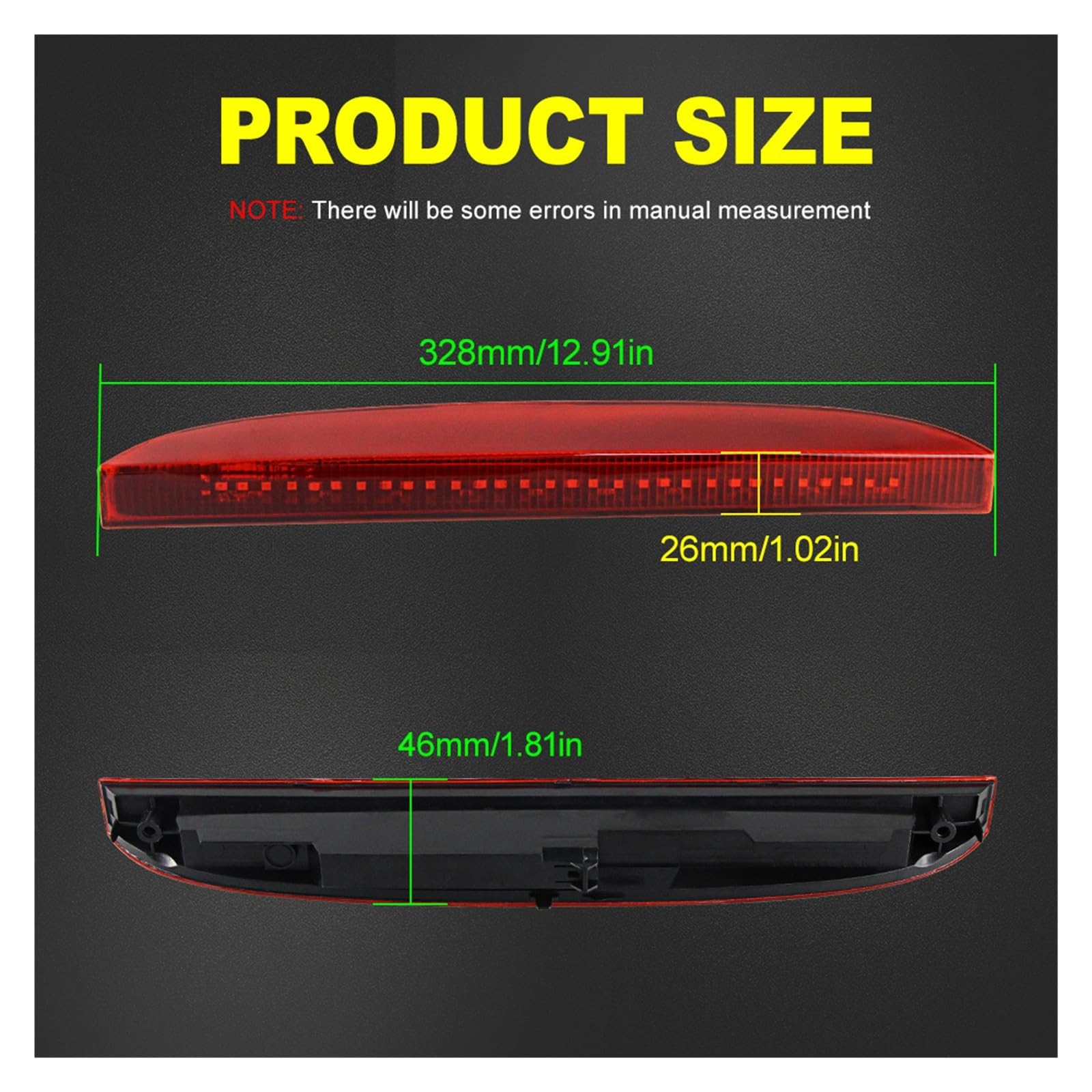Troisième feu stop rouge for voiture Renault Clio2 MK2 1998 – 2005, feu d'arrêt automatique à montage élevé, lentille rouge fumée, 1 pièce, OEM:7700410753(1set RED LENS)
