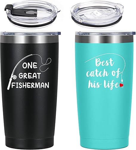 LiqCool Vaso de viaje para él y ella, 20 onzas, regalo perfecto para bodas, aniversarios o parejas, la mejor captura de su vida