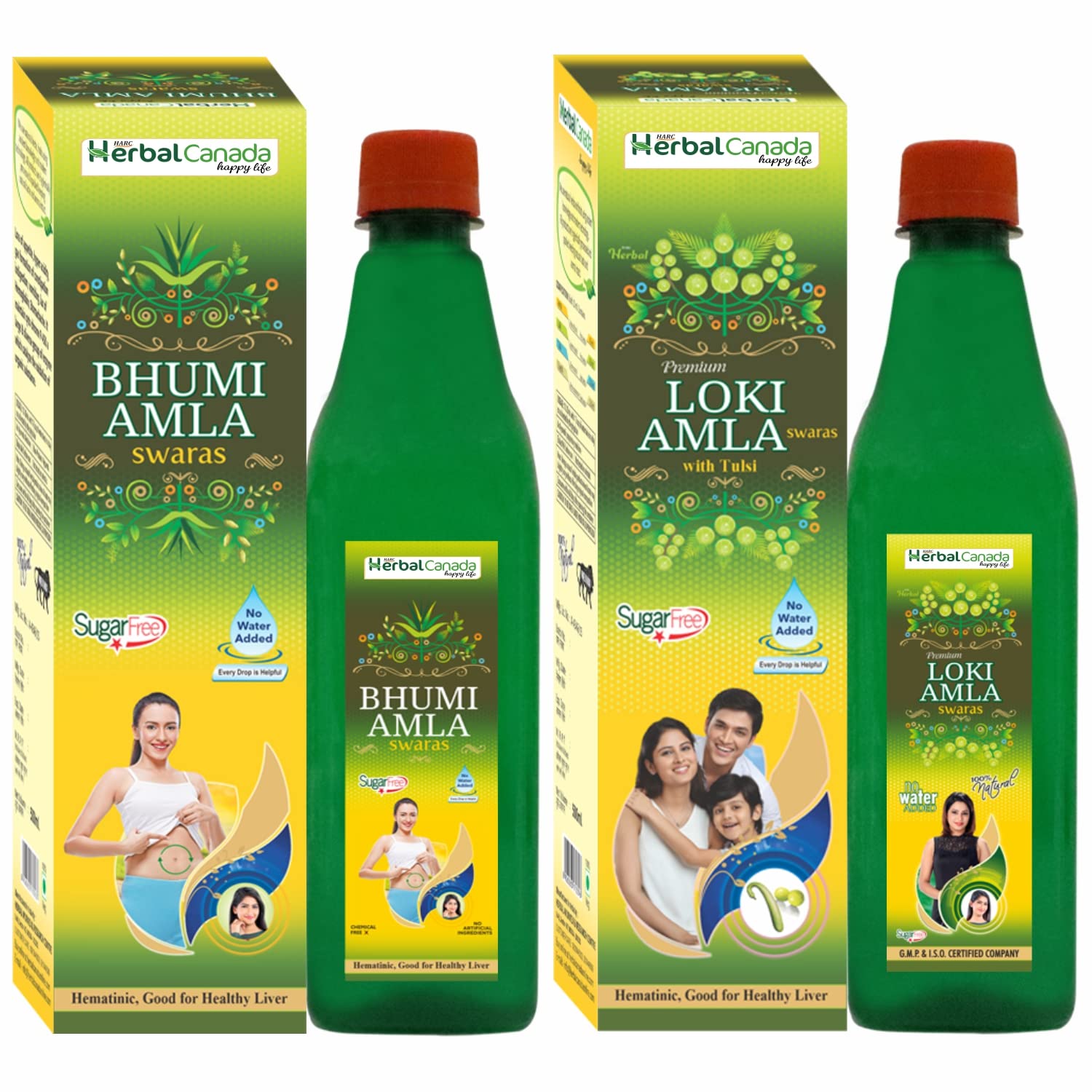Herbal Canada Pure Bhumi Amla Juice(500ml) + Lauki Amla Juice (500ml) || Combo Pack || 100% Natural Product-image-29