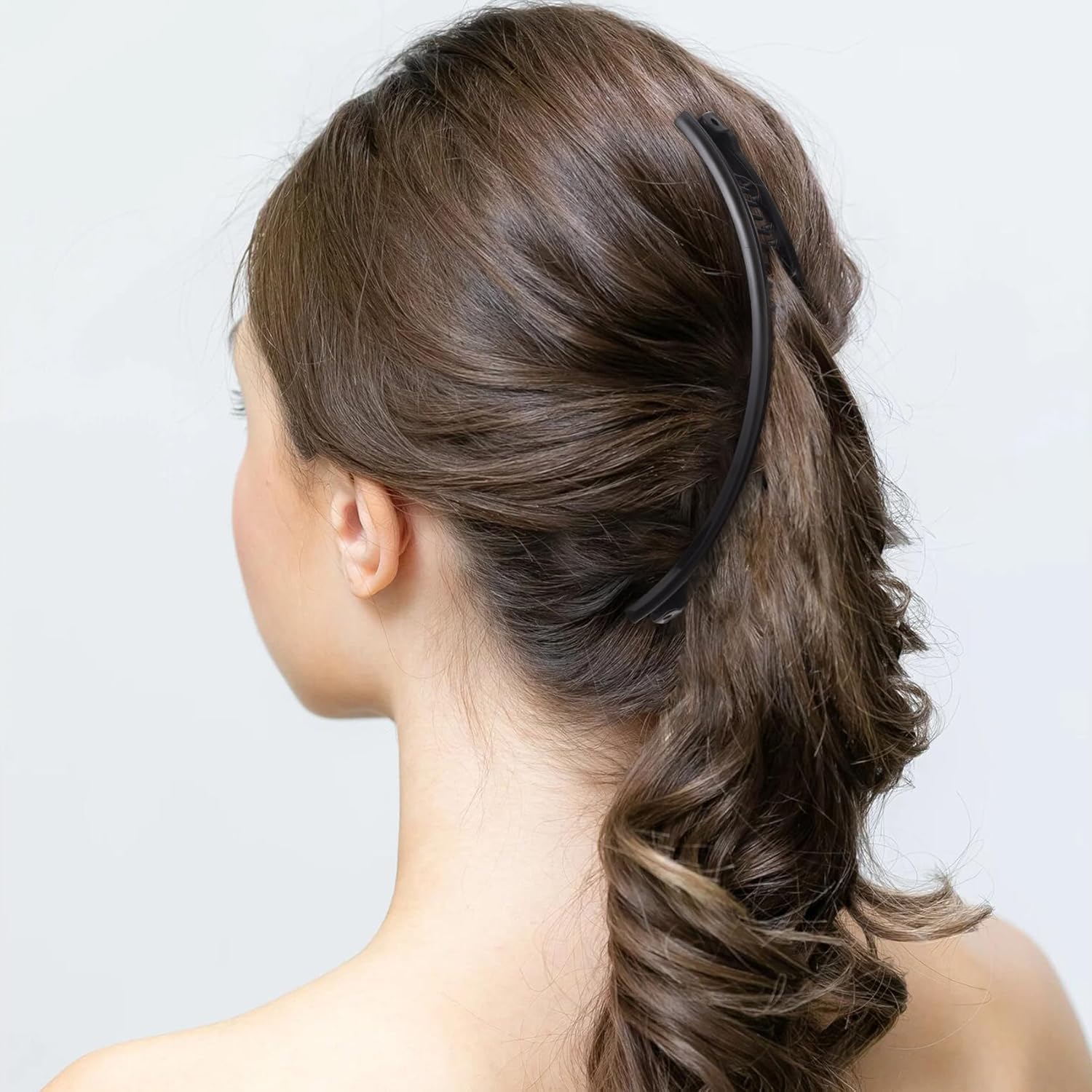 8 Pcs Banana Hair Clips, Non-Slip Large Hair Claws for Women, Classic Double Combs Hairpin Accessories for Thin Curly Straight Long Short Hairstyles- 4 Styles - Image 4