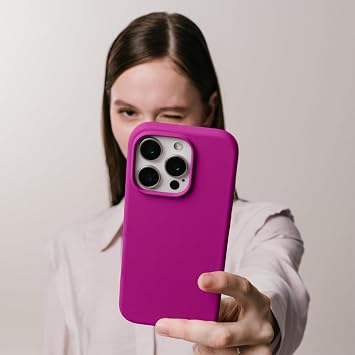 Babilden iPhone 15 Pro Max İle Uyumlu Kılıf İnce Ve Dayanıklı Sıvı Silikon 3 Katmanlı Tam Kaplamalı Şık Yumuşak Jel Hissi Yüksek Kalite Kauçuk Telefon Kılıfı (Açık Pembe)
