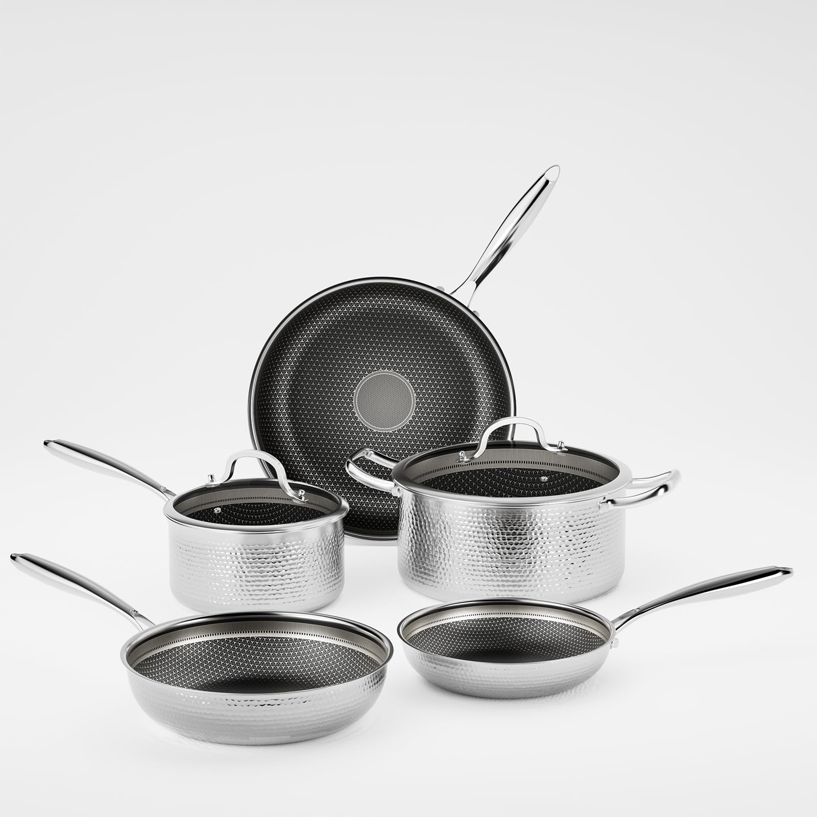 Photo 1 of ***ONLY ONE POT*** RisenutX 7 Pcs Stainless Steel Nonstick Cookware Set