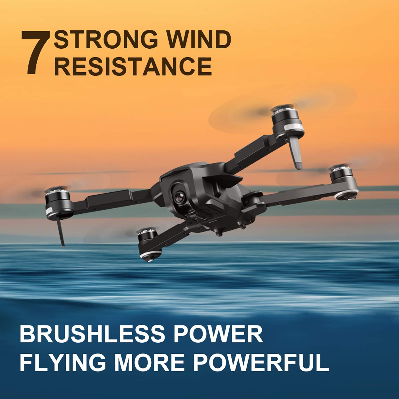 GPS 4k drony z podwójną kamerą dla dorosłych, silnik bezszczotkowy 7-stopniowy wiatroszczelny, 5G FPV Live Video RC Quadcopter, elektroniczny przeciwwstrząsowy, czas lotu 30 minut