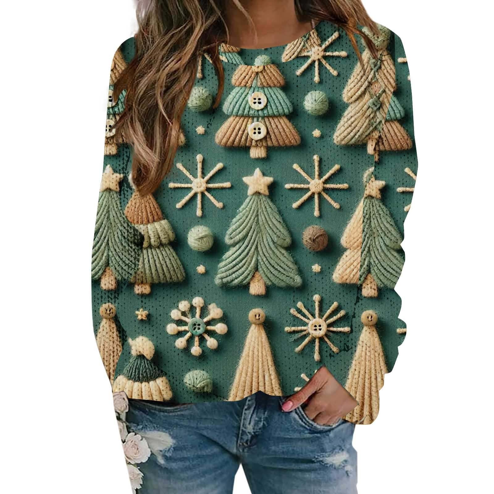 Sudadera de Navidad para mujer cómoda que evita pasar frío con estilo invernal 7