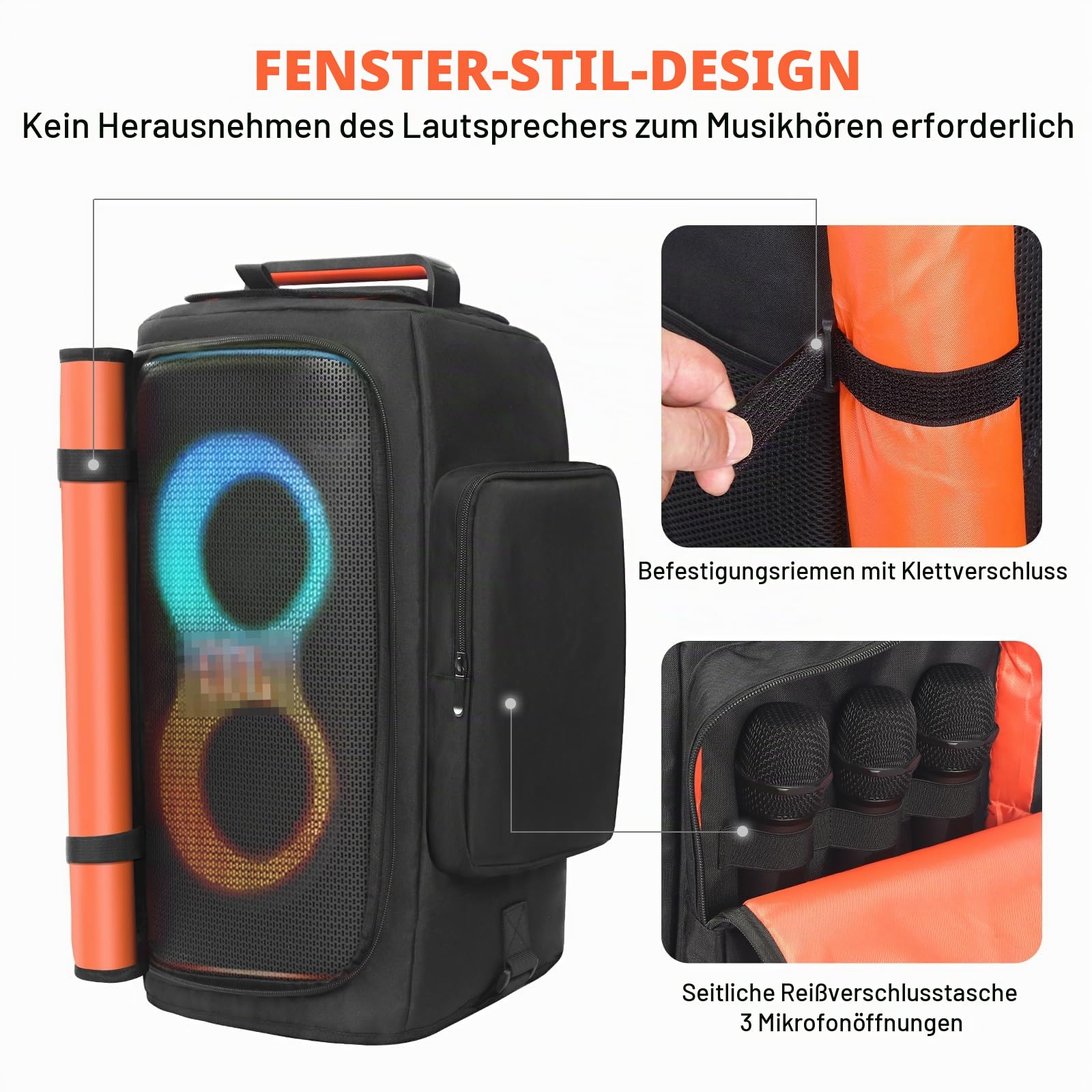 LEFOR·Z Lautsprechertasche kompatibel mit JBL PartyBox 120,Staubschutzhülle für tragbare Lautsprecher,Lautsprecherhülle passend für JBL PartyBox 120 für Reisen im Freien,nur Abdeckung