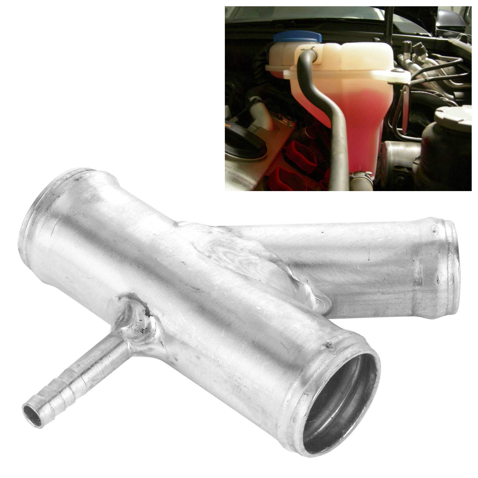 Fydun cooling system Coolant Y Hose Pipe Flange Housing Aluminium Connector 1K0121087H dla 2007‑2009 1k0121087h