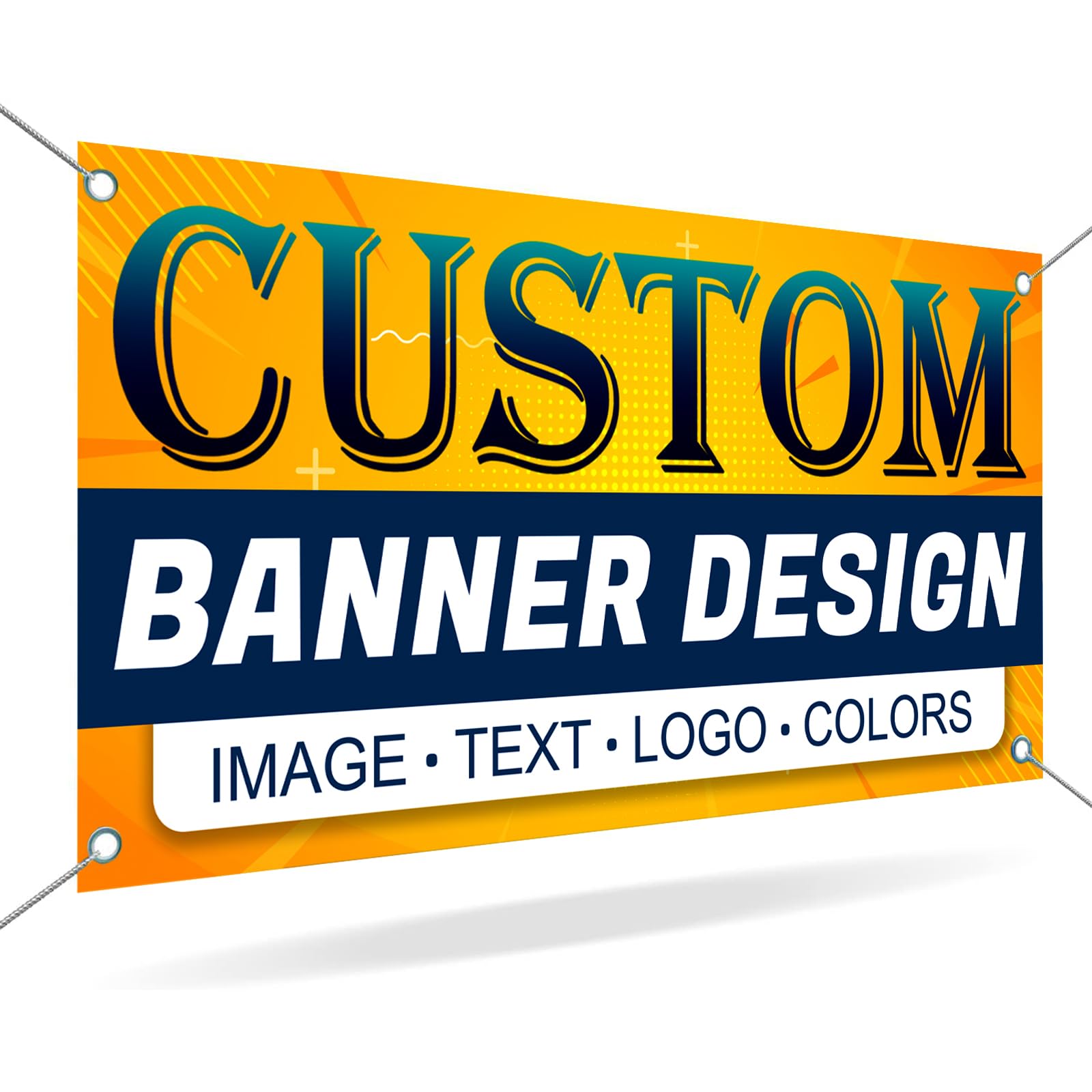 Custom Banners and Signs Personalized Banners with Photo Logo Text Customized Banner Decoration for Business Event Parties Birthday Anniversary