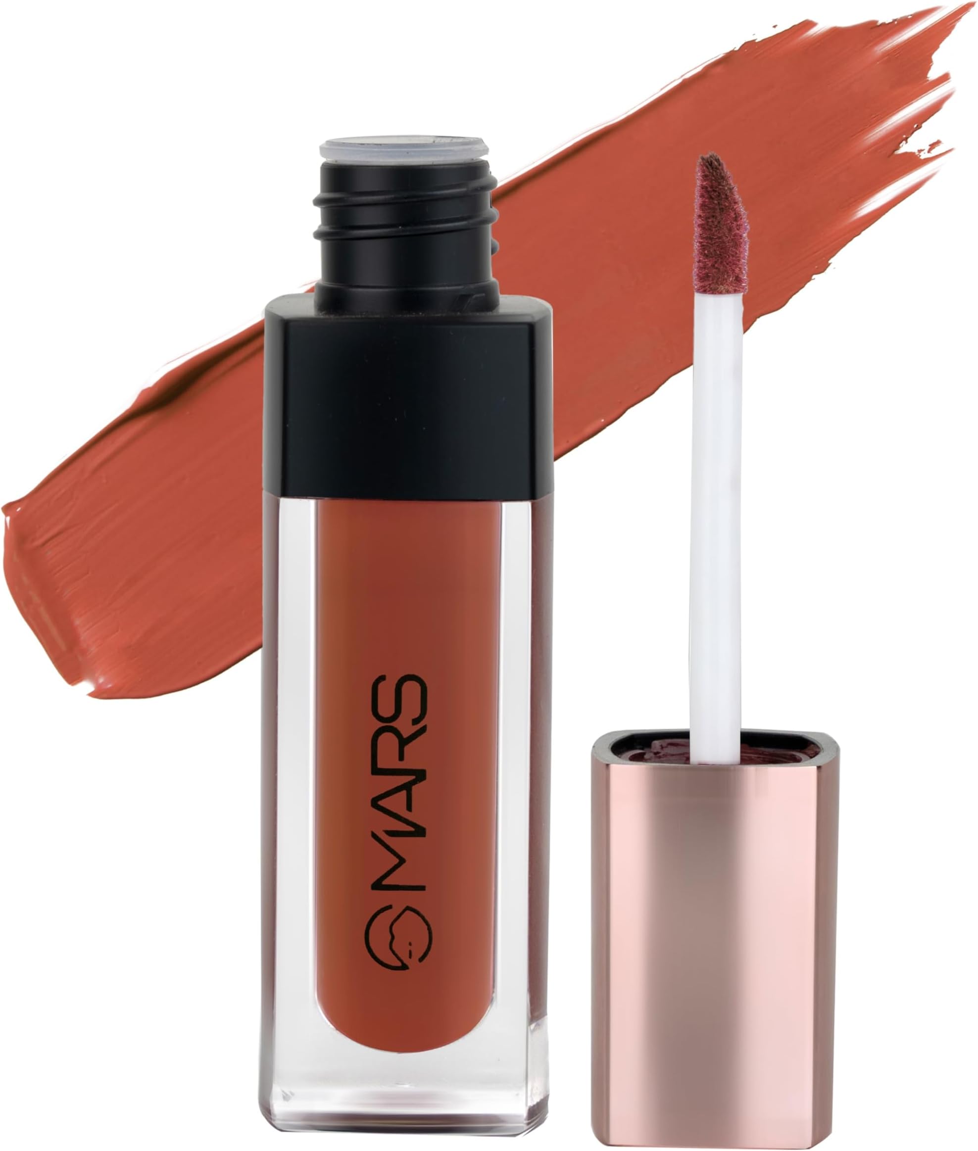 MARS Popstar Non-Drying Liquid Mousse Lipstick for Women with Matte Finish | Lightweight and Non-Sticky Formula | Up to 12 Hour Long Lasting | Transferproof & Waterproof (6.0ml) (01-Closeup)
