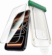 NIMASO for iPhone 17 Pro Max Screen Protector Full Coverage 6.9 Inches, Bubble-Free, Dustless, Curved Edges 3D Hardness 9H Hardness, Military-Grade Anti-Fracture, with Roller, 1 Pack