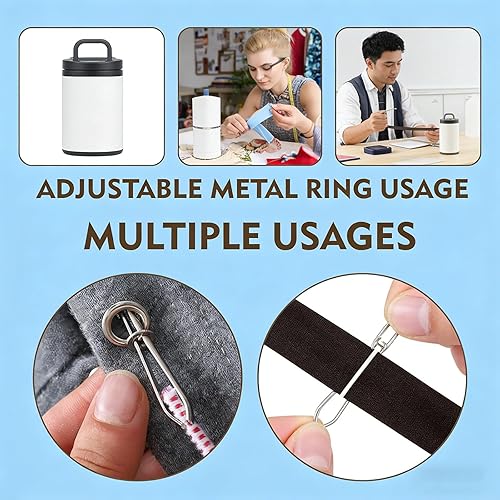 Miniatura 3 de Clip para enhebrar cuerda de bricolaje, enhebradores de cordón para coser, ganchos de metal fácil de tirar con pinzas herramienta de costura para