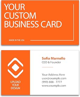 Custom Business Cards - Upload Your Design - 16pt Cardstock (50 Cards)