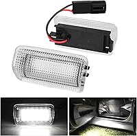 Vista 16 de Nilight 2 piezas de luz LED para panel de puerta interior, luces de cortesía blancas y rojas, conexión plug and play, compatibles con Ford F-150