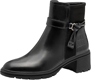 Tamaris Stiefelette Materialmix Leder/Textil/Synthetik