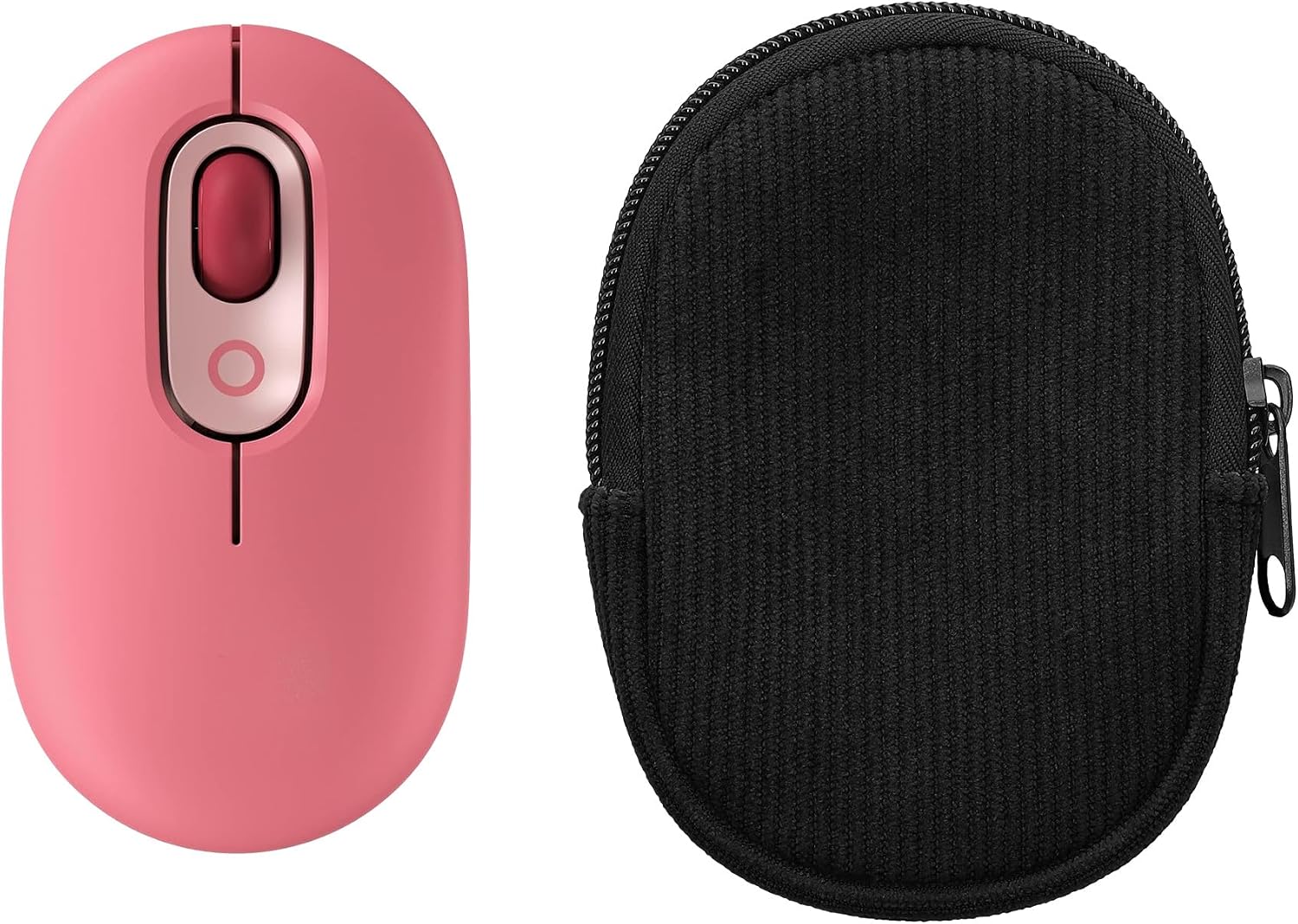 kwmobile Mouse Case for Logitech POP Mouse Carry Case - Protective Carry Pouch for Bluetooth Mouse - Soft Neoprene Protection - Black