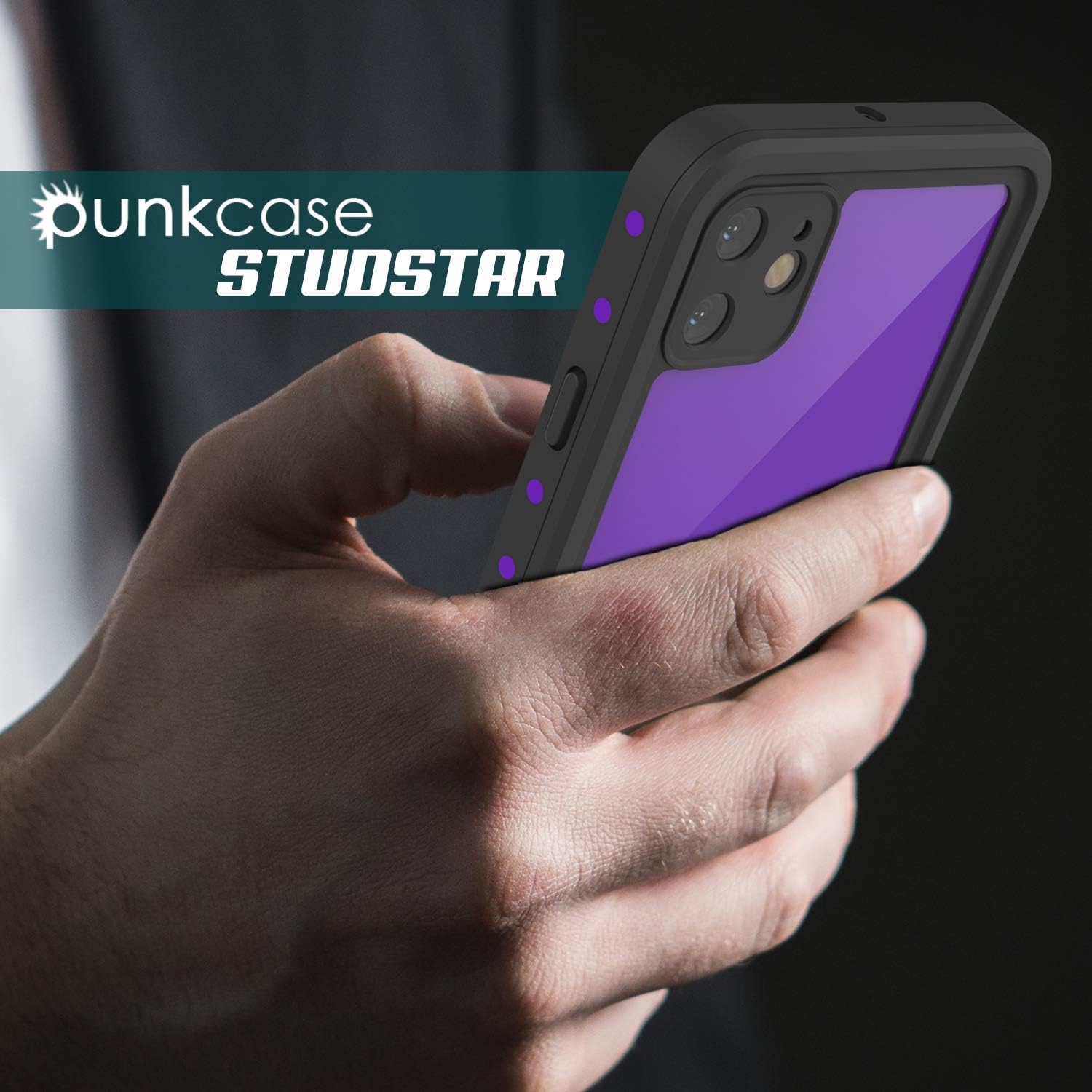 Punkcase iPhone 11 Waterproof Case [StudStar Series] [Slim Fit] [IP68 Certified] [Shockproof] [Dirtproof] [Snowproof] 360 Full Body Armor Cover Compatible with Apple iPhone 11 [Purple]