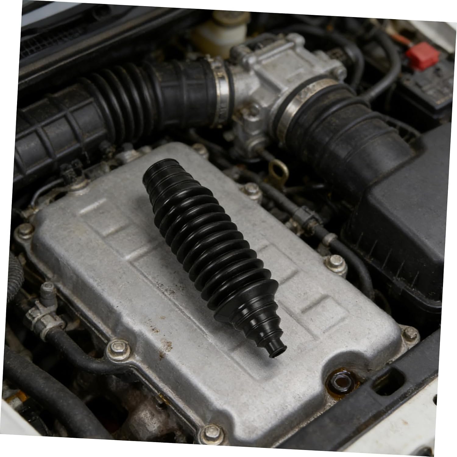 Universal Stretchable Rubber Constant Velocity Joint Boot Kit 6pcs with Cut-to-fit Axle Joint Covers for Car Drive Shaft Dust Protection and Maintenance