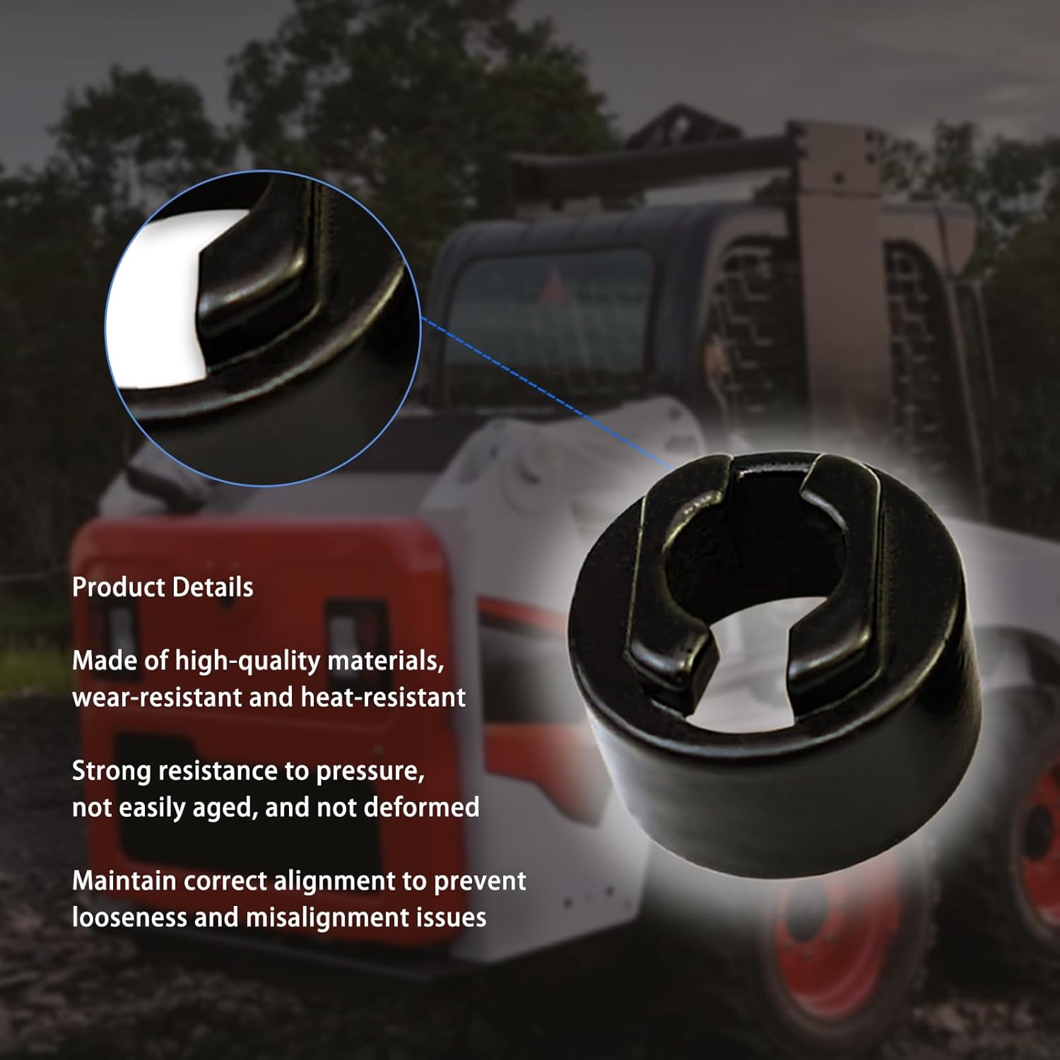 2PCS Door Hinge Washer 7167846 Fits for Bobcat Skid Steer Loaders S450 S510 S530 S550 S570 S590 S595 S630 S650 S740 Compact Track Loader T450 T550 T590 T595 T630 T650