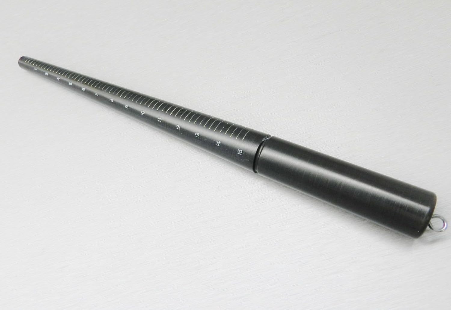 RING MANDREL ALUMINUM RING STICK SIZER GRADUATED 1-15 SIZE & LENGTH JEWELRY TOOL (E 10) NOVELTOOLS