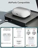 Vista 9 de 3 in 1 Charging Station for Apple Multiple Devices, Foldable Wireless Charger Stand for iPhone 17 16 15 14, Fast Travel Phone Charging Dock for