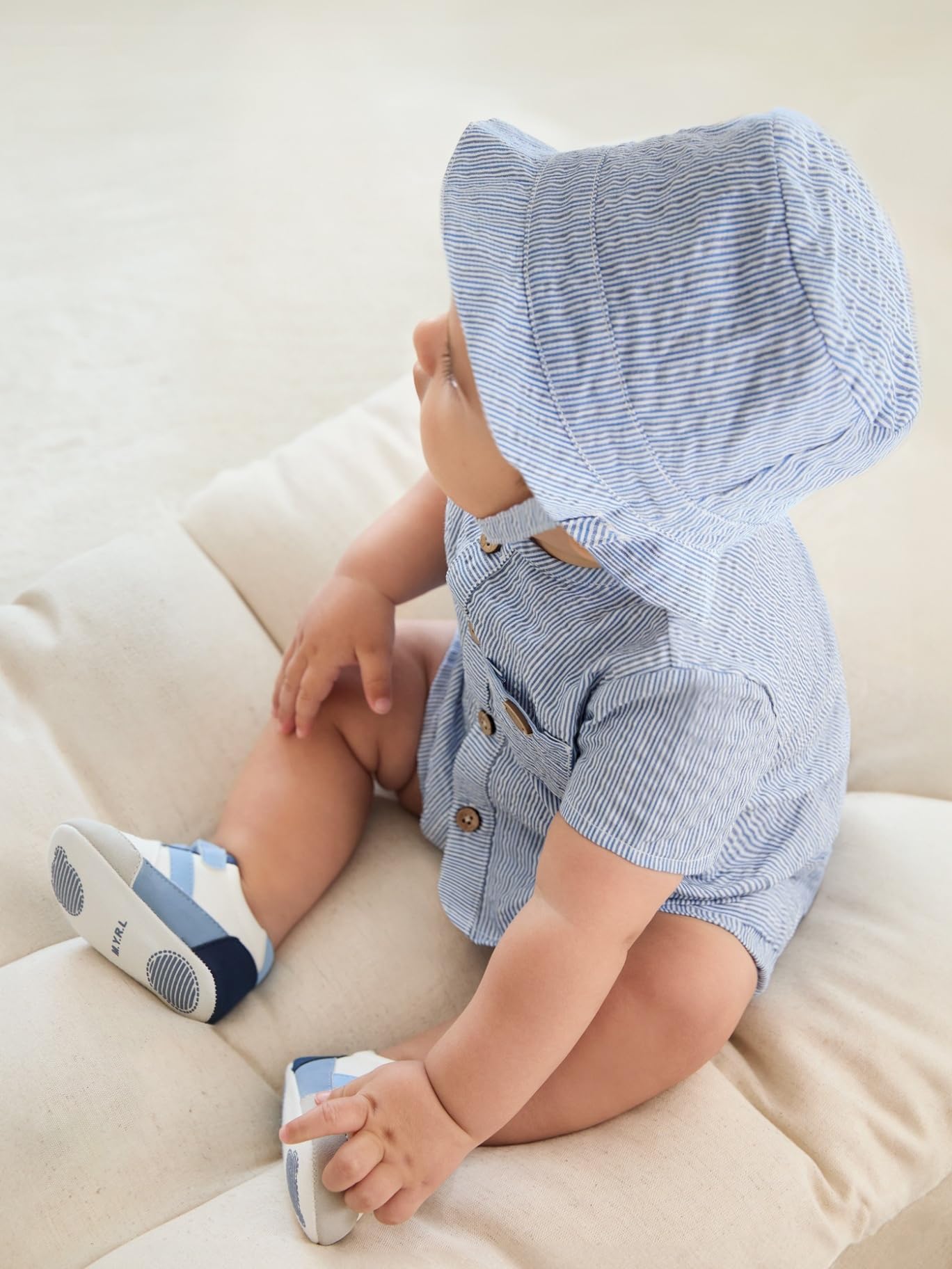 Mayoral Ser Kurze Hose Mütze für Baby - Jungen Seersucker