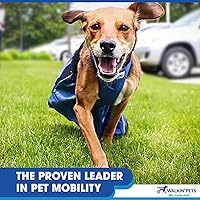 Vista 6 de Walkin' Bolsa de arrastre - Cómoda bolsa de arrastre para perros y gatos discapacitados, protege el pecho y las extremidades, fabricada con nailon