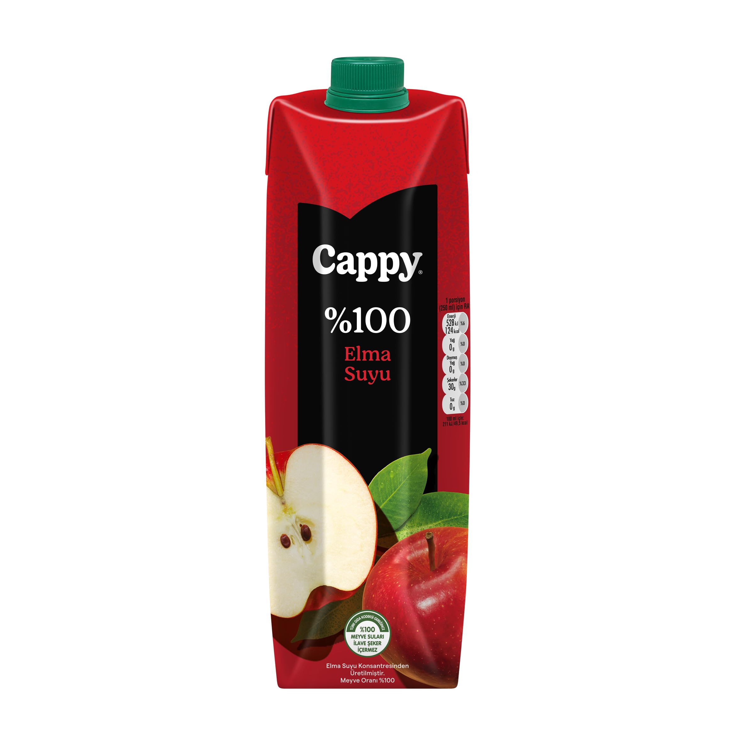 Cappy Elma Aromalı Meyve Suyu Karton Kutu 12x1 L