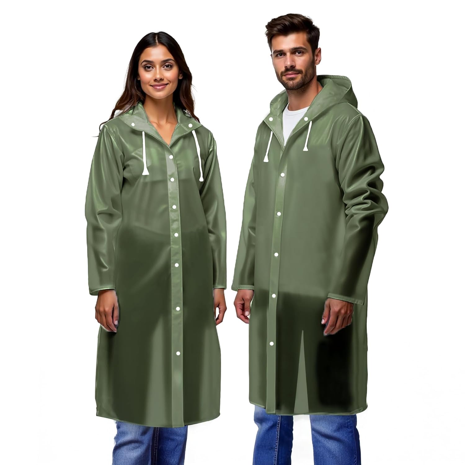 Robustt Unisex Raincoat with Hood – Green (Pack of 1) | Waterproof Rain Poncho | EVA Material | Reusable | Lightweight | Fashionable | Universal Size | Raincoat for Men and Women Robustt Unisex Raincoat with Hood – Green (Pack of 1) | Waterproof Rain Poncho | EVA Material | Reusable | Lightweight | Fashionable | Universal Size | Raincoat for Men and Women