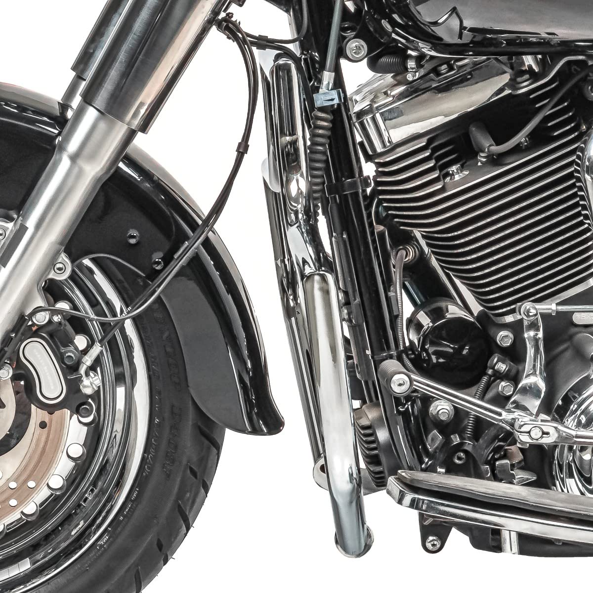 Sturzbügel Kompatibel mit Harley Davidson Heritage Softail Classic 00-17 Craftride ST1 Chrom