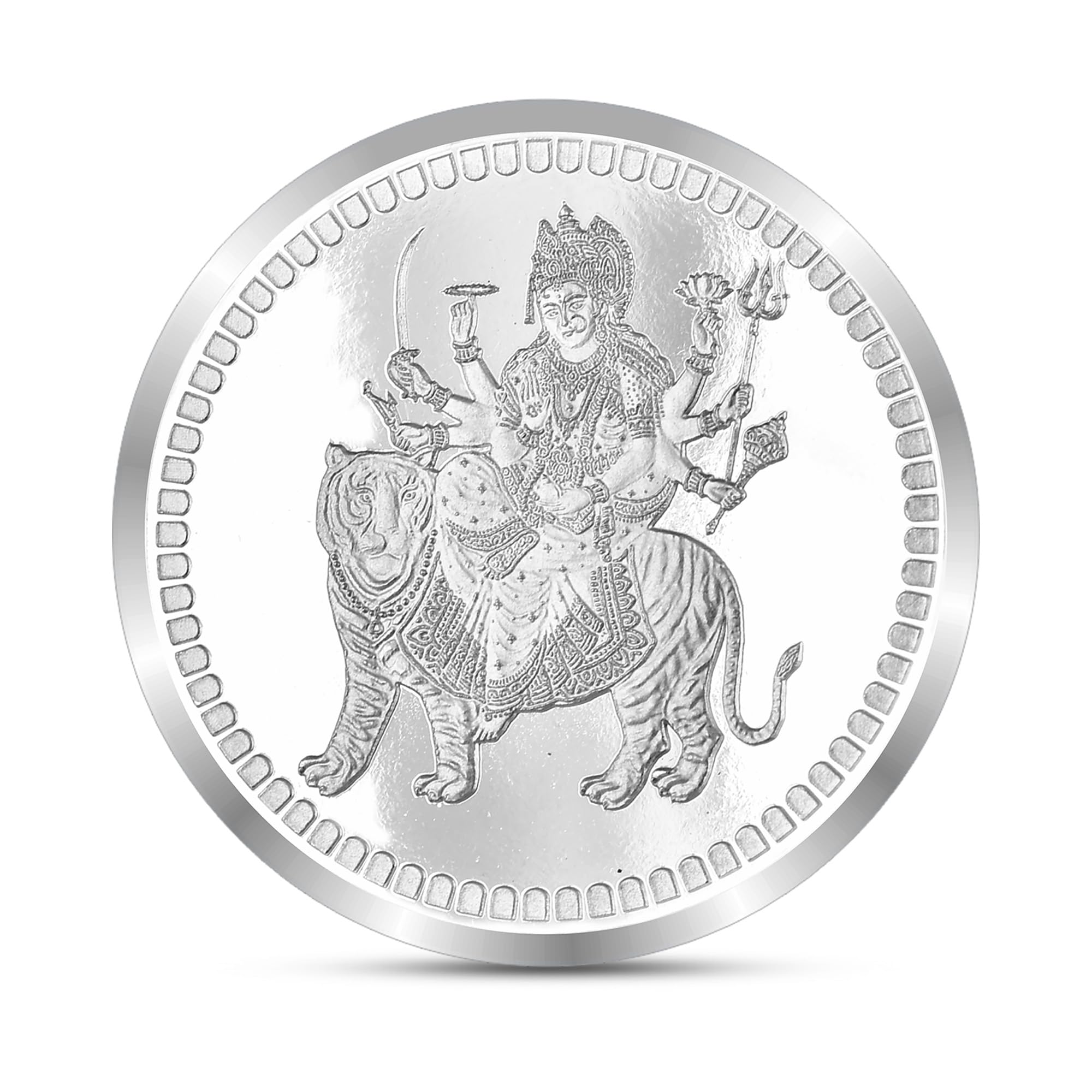 Precious Moments BIS Hallmarked Silver Coin Goddess Durga 10 gm 999 Pure