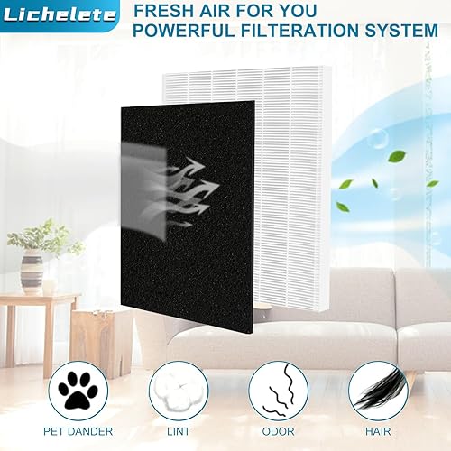Miniatura 9 de AP-1512HH - Filtro de repuesto HEPA True HEPA H13 compatible con filtro de repuesto de aire Coway AP-1512HH, AP-1512HH-FP, AP-1518R, AP-1519P, N.