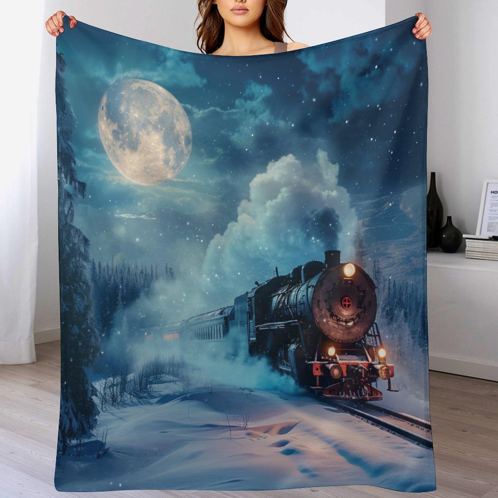 Plaid couverture en flanelle chaude grand format 150x200cm toutes saisons