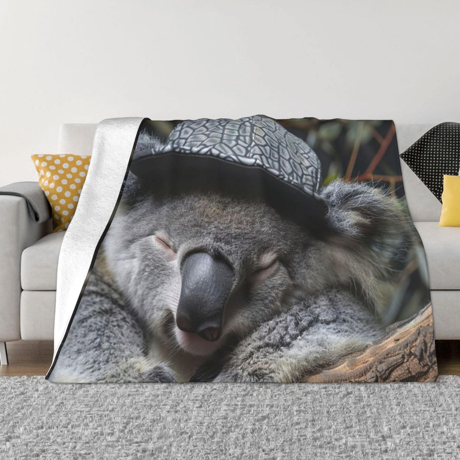 Couverture de canapé koala pour des soirées cocooning en famille