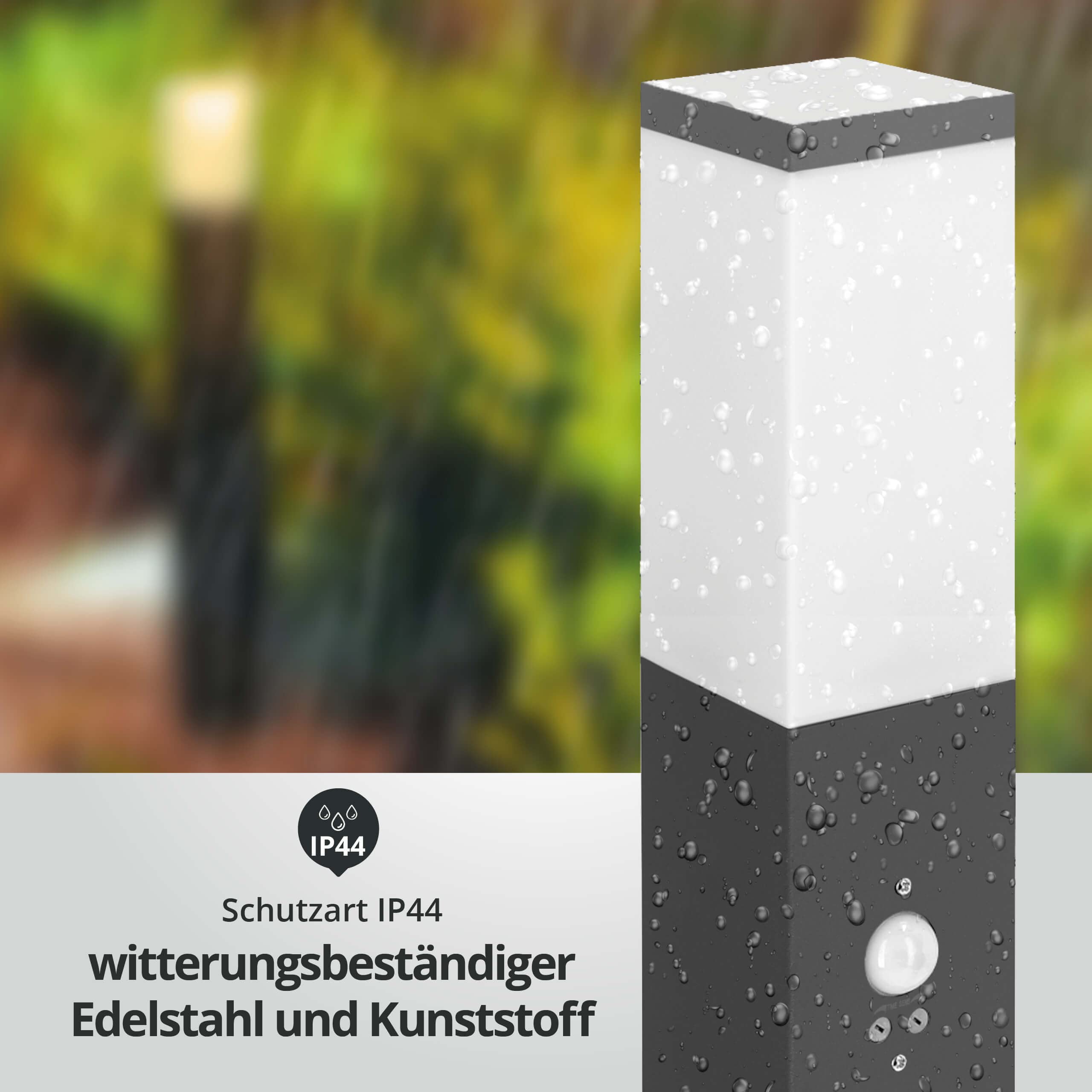 Moderne staande buitenlamp zwart 80 cm incl. led ip44 - esmee aanbieding bij Lampenlicht.nl