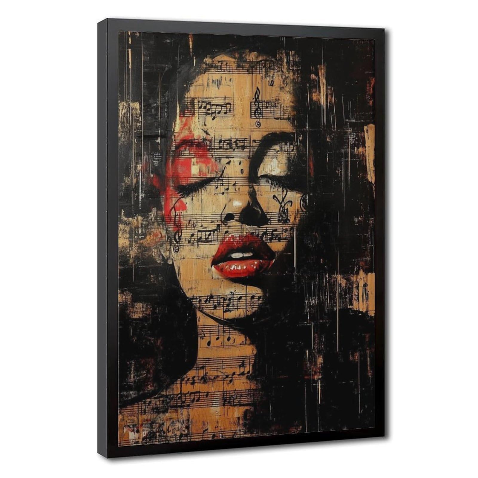 Bareronor Moody Music Poster Canvas Poster Bedroom Decor Landscape Office Room Decor Gift 24" L X 36" W