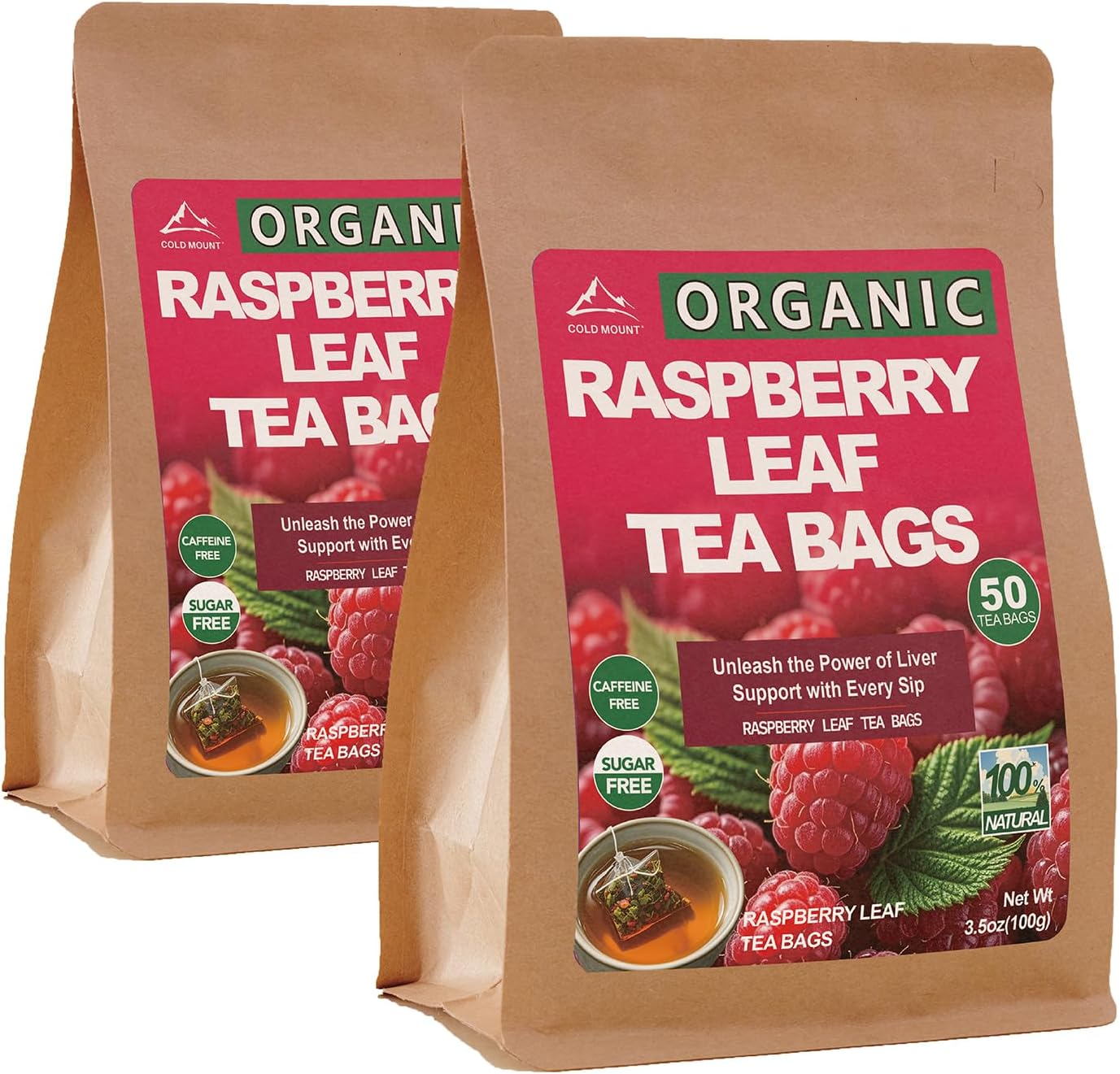 Chocolate Raspberry Tea Bags Amazon.com : Raspberry Leaf Tea Bags (100 Count) - Caffeine Free Herbal ...