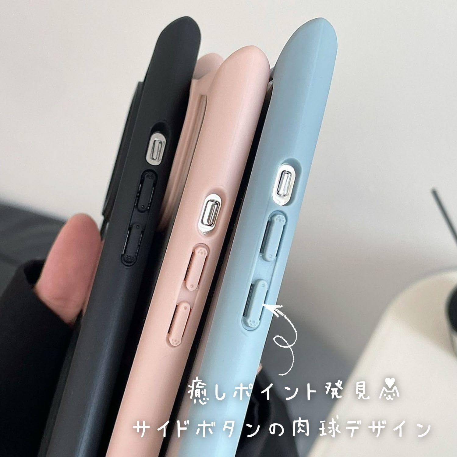 Amazon.co.jp: saymi Cat Ears, Stylish, Korean iPhone 14 Case, 3