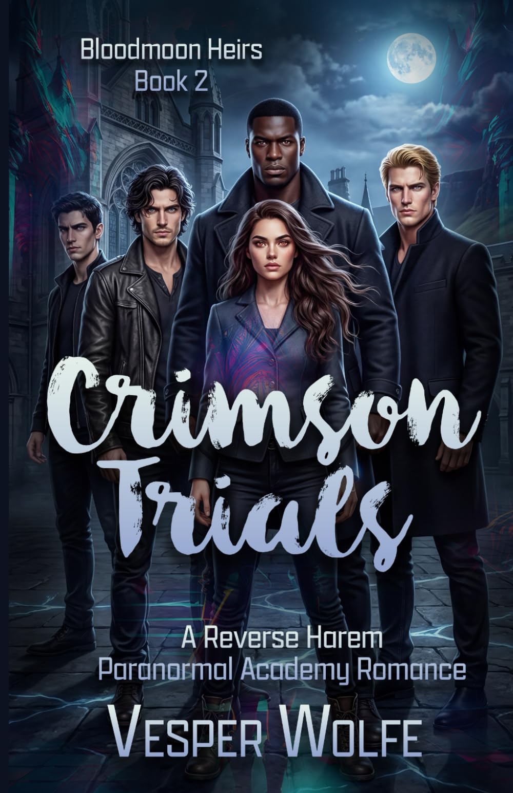Crimson Trials: A Reverse Harem Paranormal Academy Romance (Bloodmoon Heirs)