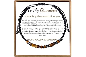 To My Grandson, Love Morse Code Bracelet