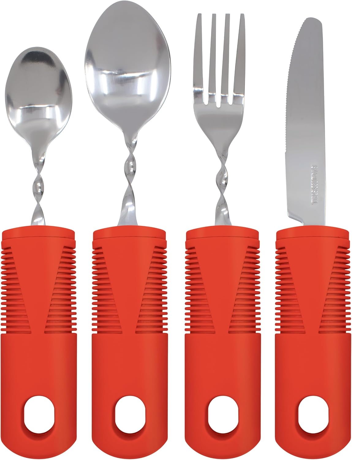 Carex Adaptive Utensils, Built Up Utensils for Adults, Silverware for Parkinsons Patients, Arthritis, Arthritic Hands Carex Adaptive Utensils, Built Up Utensils for Adults, Silverware for Parkinsons Patients, Arthritis, Arthritic Hands