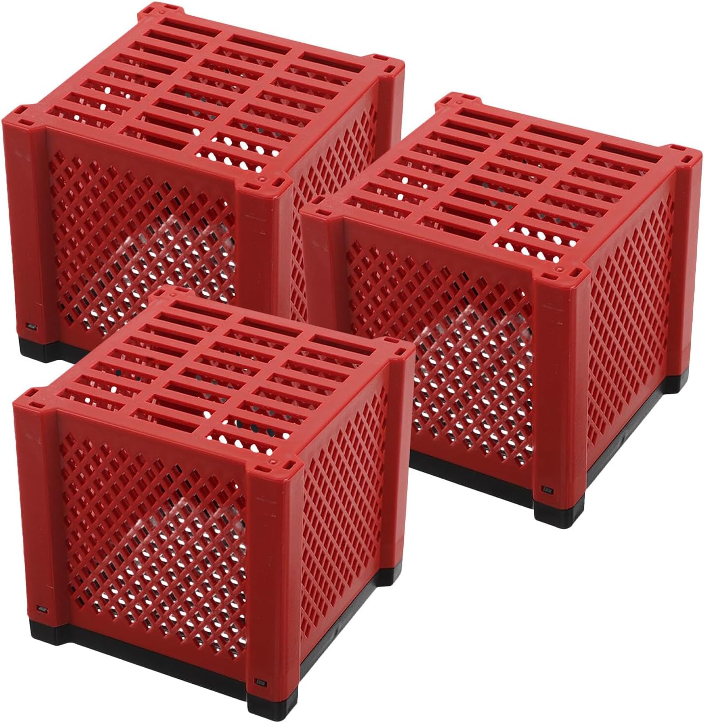 3pcs Aquarium Filter Media Storage Box, Cube Fish Tank Filter Element Holder for Biological Filtration and Water Purifier, Suitable for Aquarium Sumps and Fish Tanks