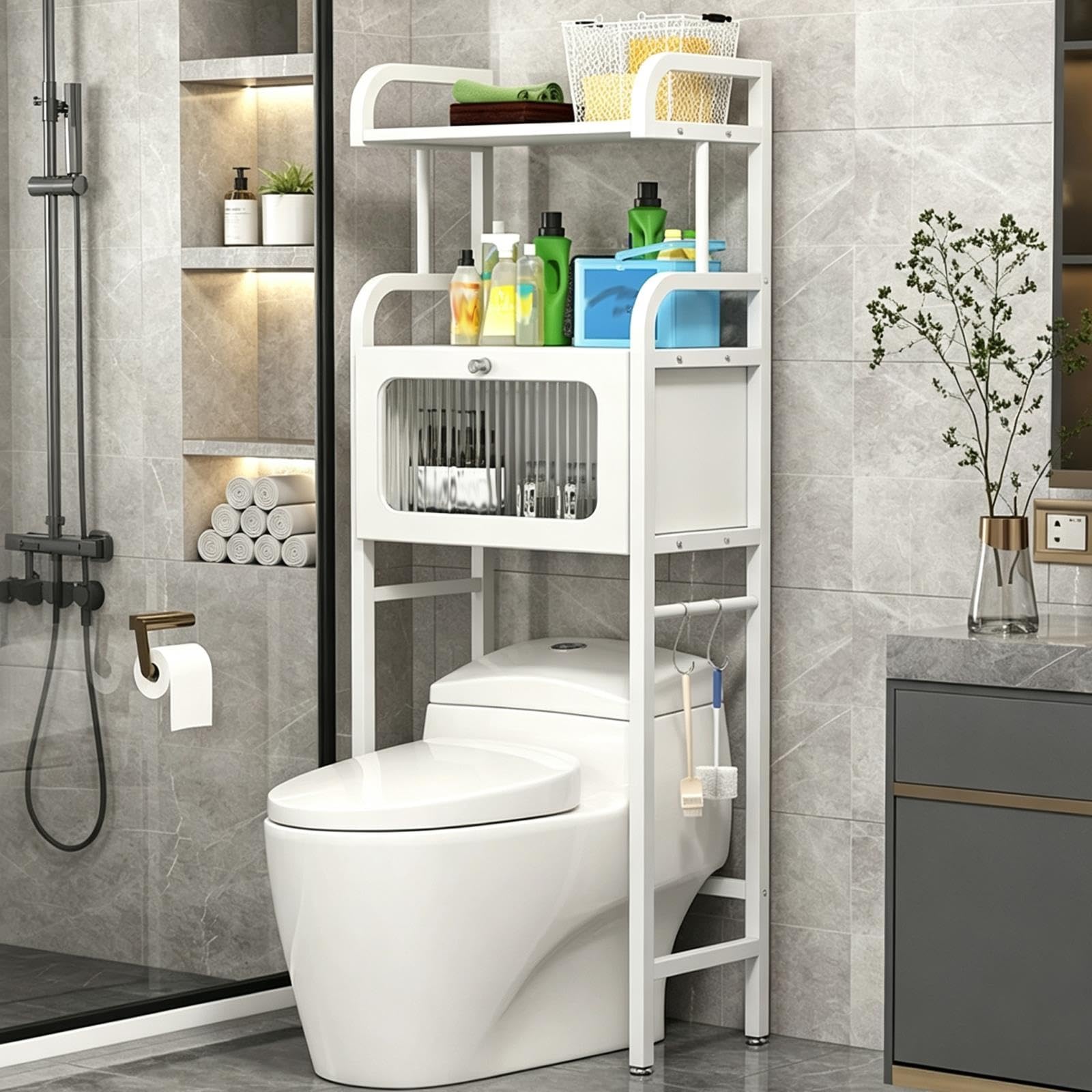 Generisch WC Regal, Toilettenregal Über Toilette, Platzsparend